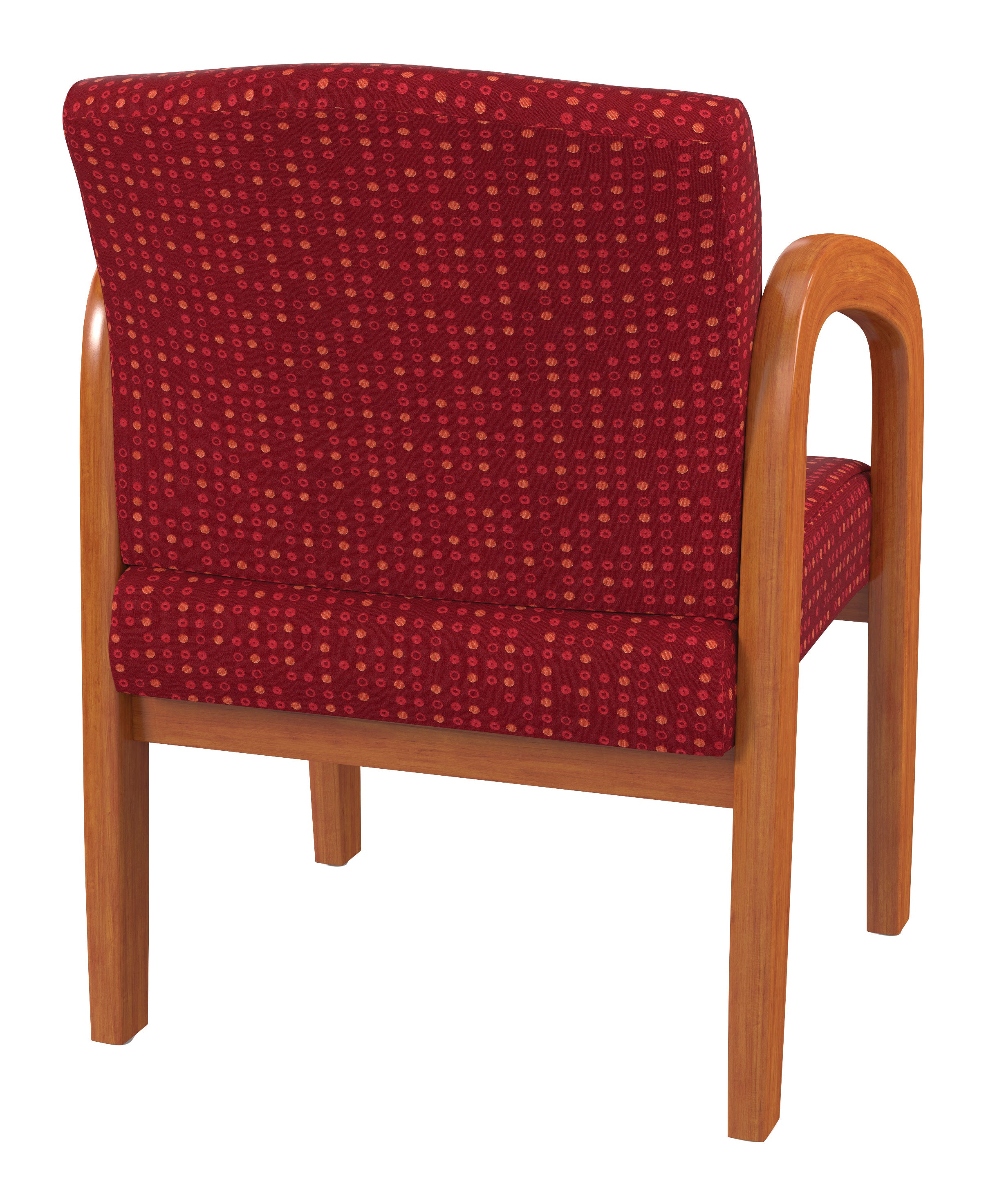 Medium Oak Finish Wood Visitor Chair 2